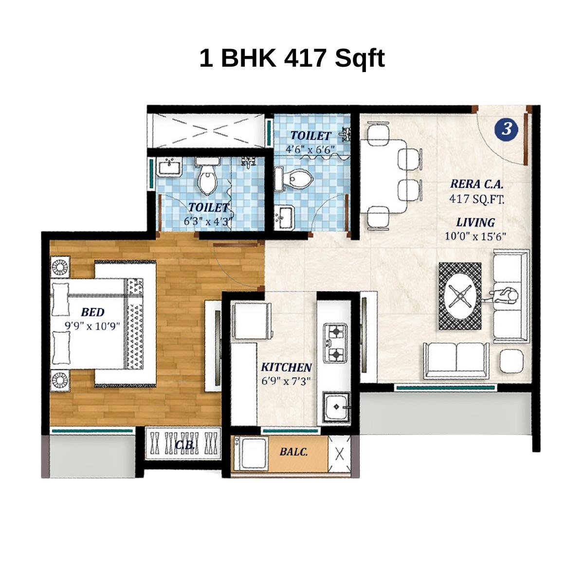 Larkins-Nest-Floor-Plan-1-BHK-417-Sqft