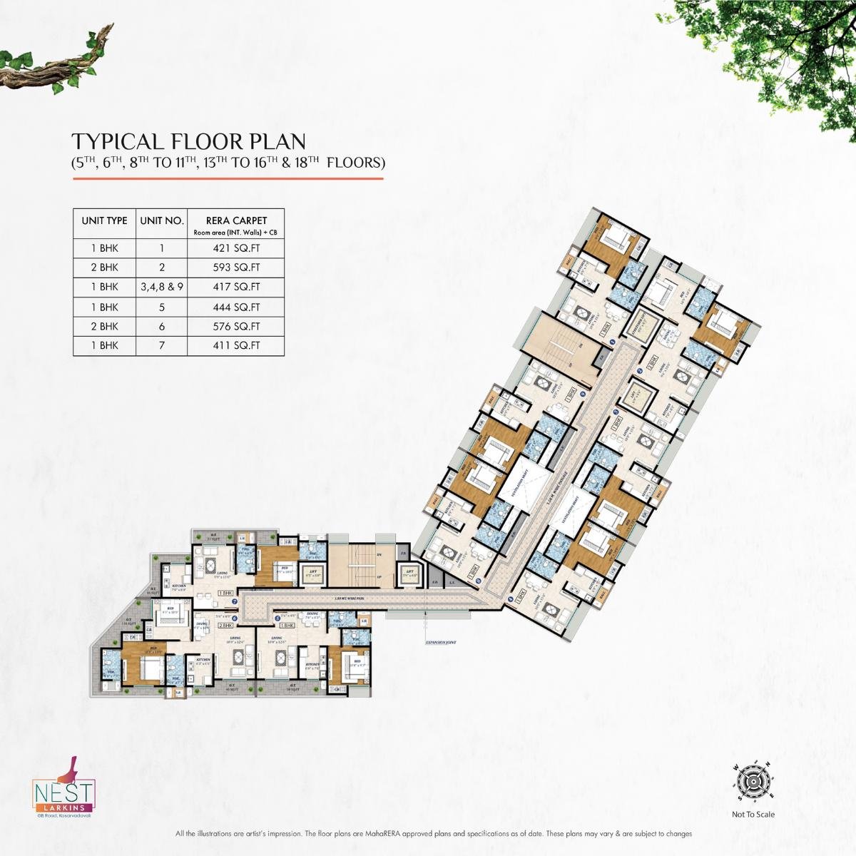 Larkins-Nest-Floor-Plan-5th-6th-8th-to-11th-13th-to-16th-18th